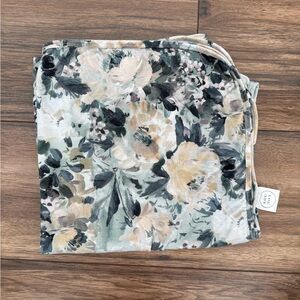 Lou Lou & Company Floral Skirt - Cream and Gray